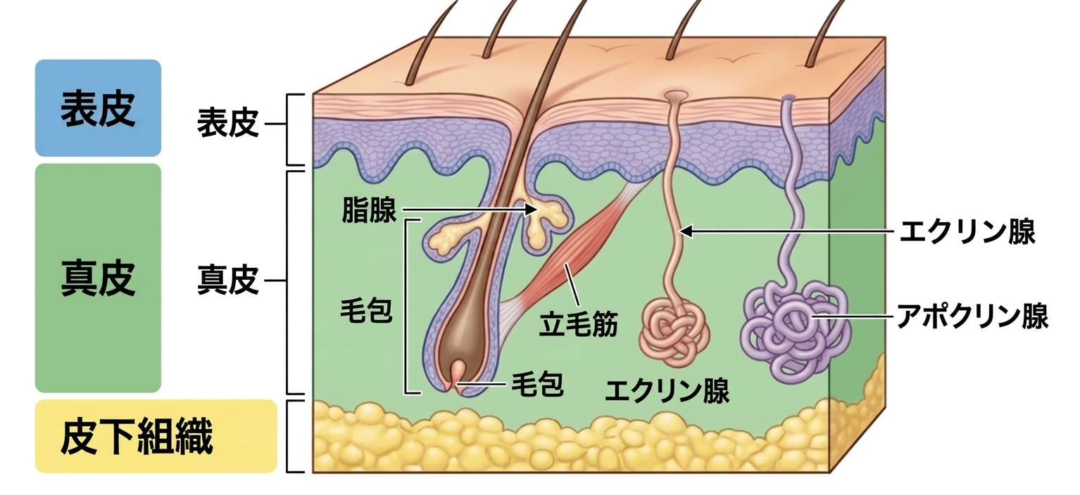 皮膚の構造